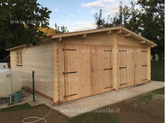 Garage Bergamo 6x6 In Legno Casacasette